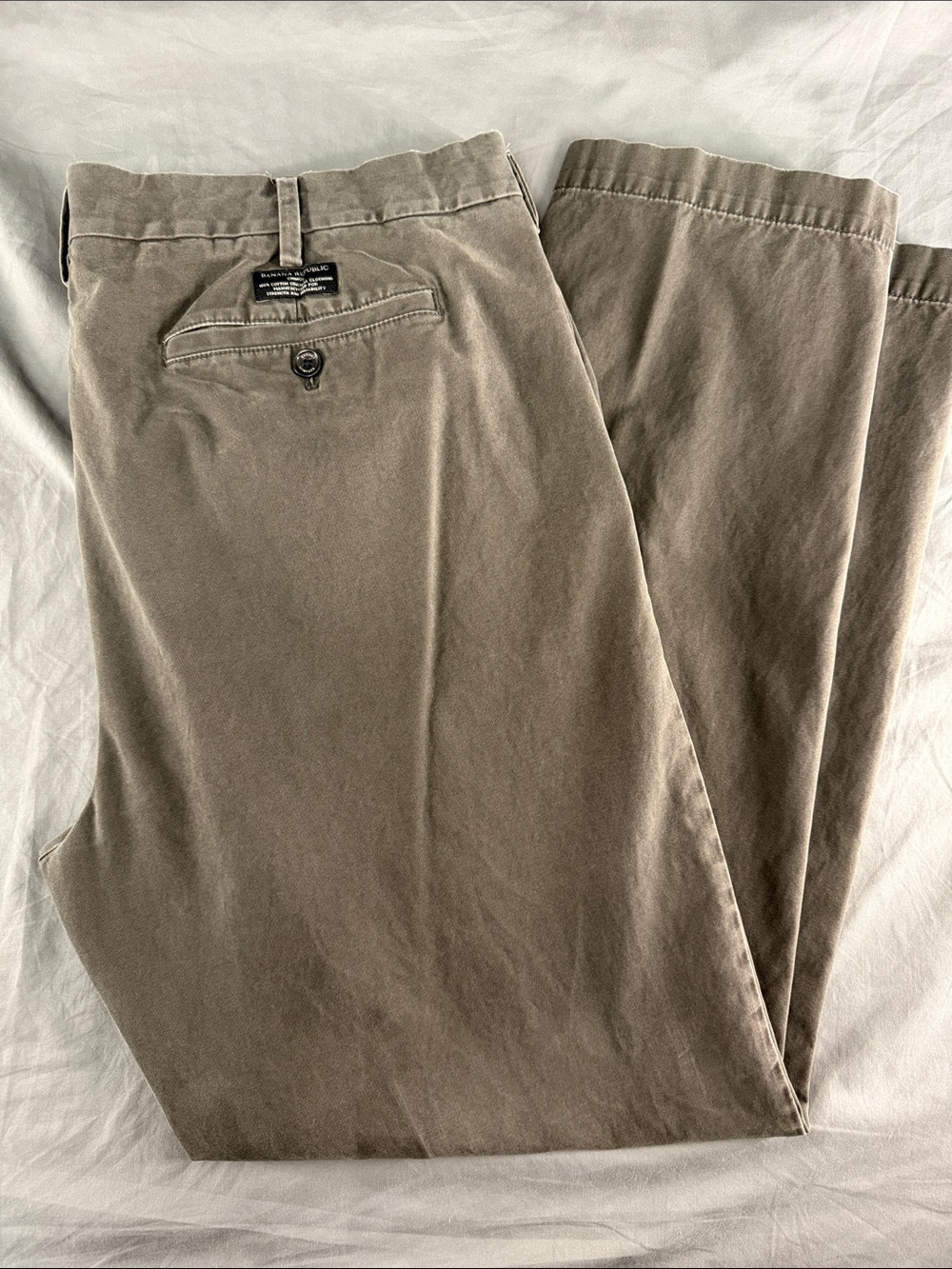 Banana Republic Men's Taupe/Gray Chino Pants
